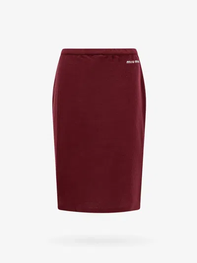 Miu Miu Skirt In Red