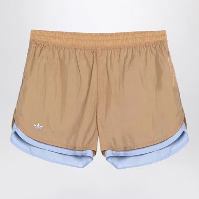 Adidas Originals By Wales Bonner Nylon Layer Short In Beige Wb