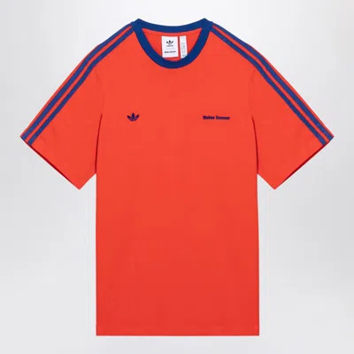 Adidas Originals By Wales Bonner Adidas By Wales Bonner T-shirt With Stripes In Orange