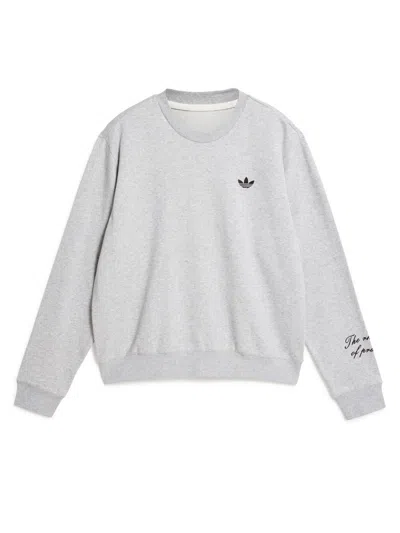 Adidas Originals By Wales Bonner Sweatshirt With Logo Unisex In Grey
