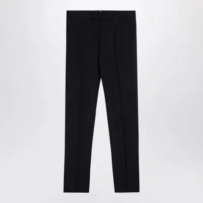 Thom Browne Wool-blend Trousers In Black