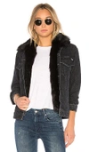MOTHER THE FURRY FAUX FUR DRIFTER JACKET,3751 515