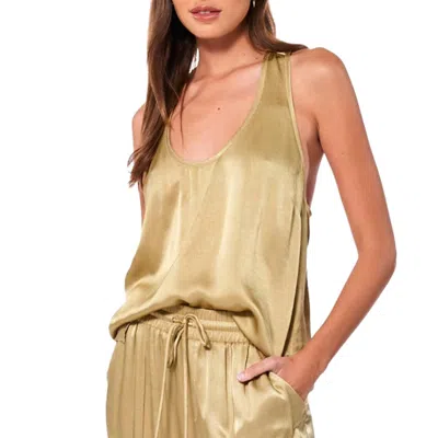 Young Fabulous & Broke Sage Tank Top In Olive Oil In Gold