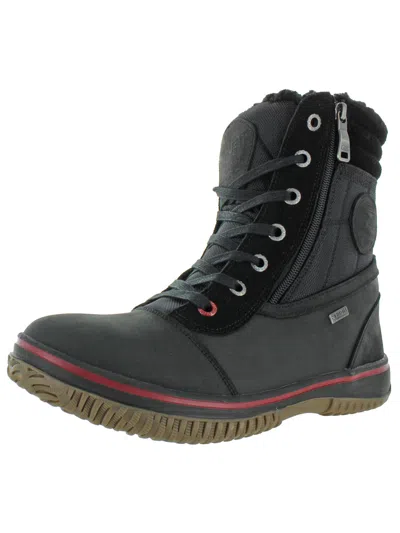 Pajar Trooper 2.0 Mens Leather Waterproof Winter Boots In Grey