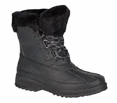 Sperry Women's Meritime Winter Boots In Black In Grey