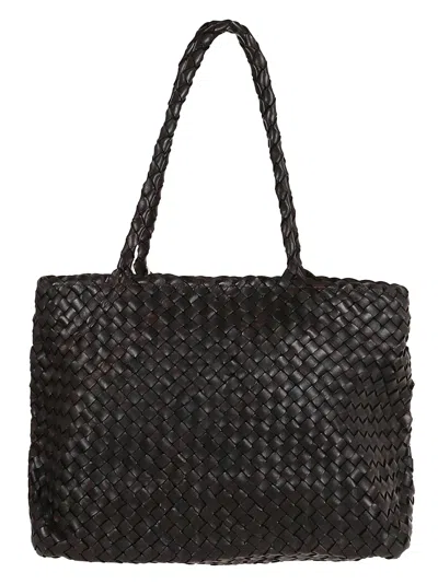 Dragon Diffusion Vintage Mesh Tote Bag In Dark Brown