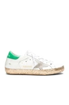GOLDEN GOOSE GOLDEN GOOSE LEATHER SUPERSTAR SNEAKERS IN WHITE,G31WS590 D53