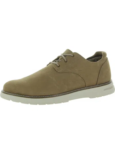 Dr. Scholl's Shoes Invert Mens Leather Lace Up Oxfords In Beige