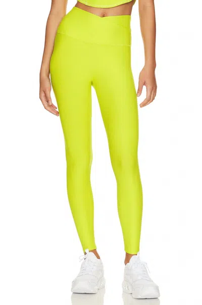 Beyond Yoga Spacedye At Your Leisure High Waisted Legging In True Chartreuse Heather In Green
