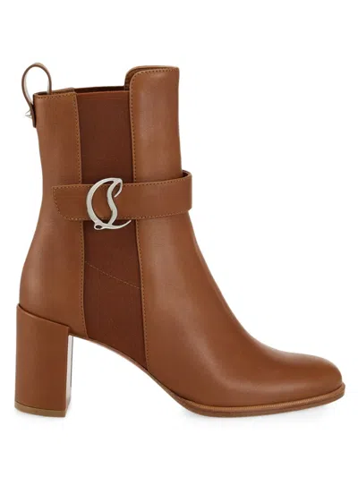 Christian Louboutin Women's Cl Chelsea Booty Booties In Brown
