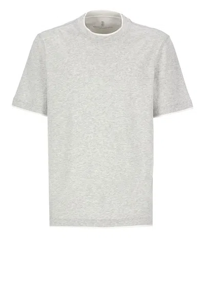 Brunello Cucinelli T-shirts And Polos In Gray