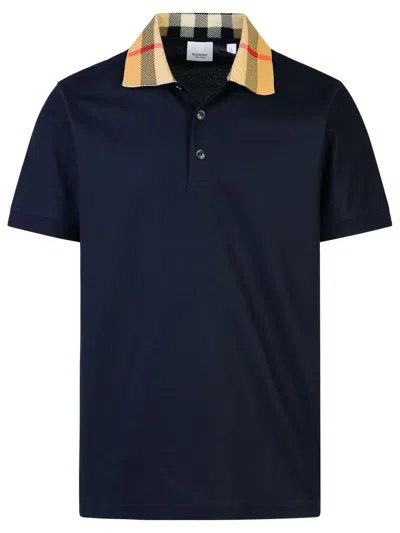 Burberry 'cody' Navy Cotton Polo Shirt
