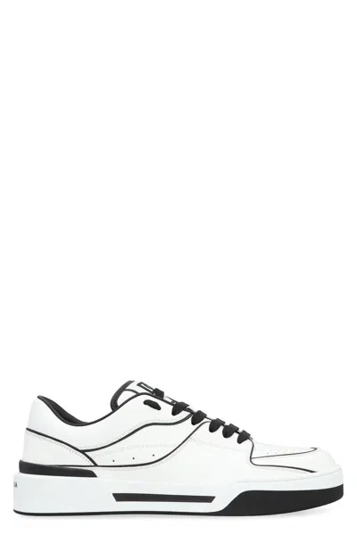 Dolce & Gabbana New Roma Leather Low-top Sneakers In White