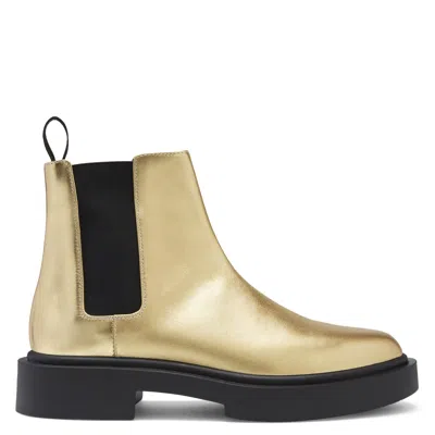 Giuseppe Zanotti Aston G Ankle Boots In Gold