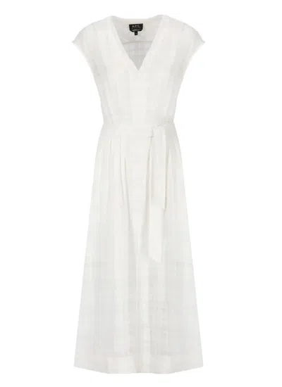 Apc Robe Willow Dress In White
