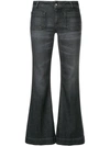 THE SEAFARER THE SEAFARER CROPPED FLARED JEANS - GREY,7W43496084PS12318197