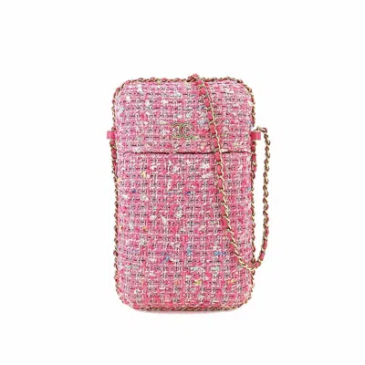 Pre-owned Chanel - Pink Tweed Shoulder Bag ()
