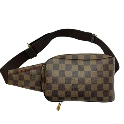 Pre-owned Louis Vuitton Geronimos Blue Leather Shoulder Bag ()