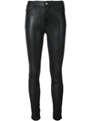 Paige Hoxton Skinny High-rise Leather Jeans