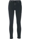 7 FOR ALL MANKIND 7 FOR ALL MANKIND SLIM ILLUSION LUXE SKINNY CROPPED JEANS - GREY,SWZ5260FZ12351944