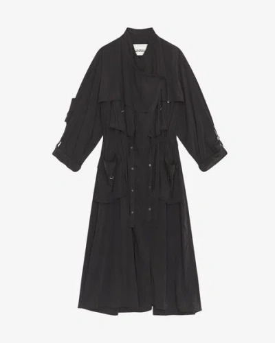 Isabel Marant Garance Coat In Black