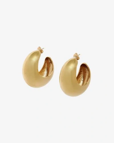 Isabel Marant Shiny Crescent Earrings In Gold