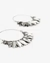 Isabel Marant Metal Shiny Leaf Earrings In Silver