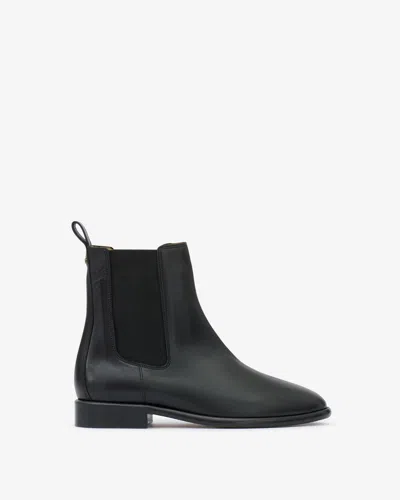 Isabel Marant Jelna Leather Chelsea Boots In Black
