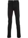 Christian Dada Distressed Slim-fit Jeans In Black