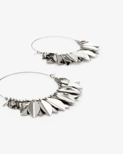 Isabel Marant Leaf Hoop Earrings In Silber