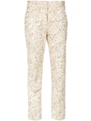 ANDREA MARQUES PRINTED SKINNY TROUSERS,CALCARETA12206932