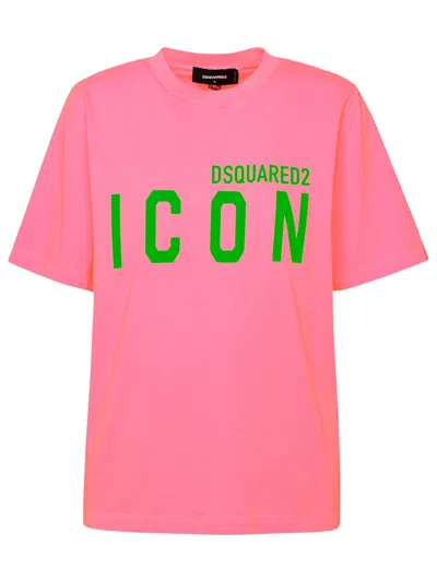Dsquared2 Pink Cotton T-shirt