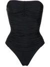 Lygia & Nanny Strapless Melissa Swimsuit In Black