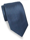 BRIONI Mini Circle Print Silk Tie,0400095758299