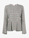 ROSIE ASSOULIN ROSIE ASSOULIN DOUBLE CHECK TOP WITH FLARED SLEEVES,F17T02WW03112339353