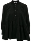 PETER JENSEN CORDUROY FRILL SMOCK BLOUSE,WT6100CO12312072