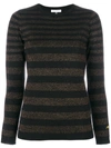 BELLA FREUD DISCO STRIPED LUREX JUMPER,BFHJM0512323345