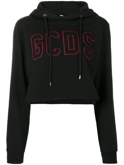 Gcds Logo连帽衫 In Black