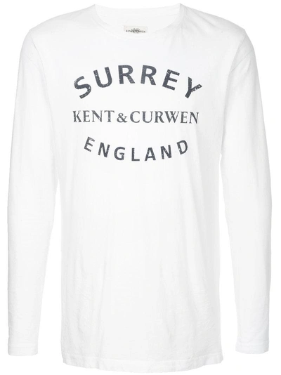 Kent & Curwen Printed T-shirt In White