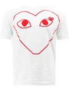 Comme Des Garçons Play White Outline Heart T-shirt