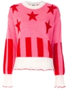 MSGM MSGM - DISTRESSED STAR JUMPER ,2342MDM22517498712354690