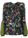 ETRO floral print blouse,15356520412340105