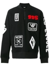 KTZ KTZ PATCHES SWEATSHIRT - BLACK,AW17SW19DM12333922