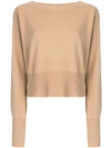 THEORY THEORY RELAXED BOAT PULLOVER - NUDE & NEUTRALS,H081870312356723