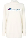 CHAMPION embroidered logo roll neck jumper,110033YS01812358147