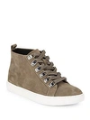 KENNETH COLE KALE NUBUCK LEATHER HI-TOP SNEAKERS,0400095316306