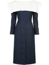 JACQUEMUS collar detail fitted dress,173DR0212132096