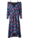 ANNA OCTOBER PLAID MAXI DRESS,FW172612351499
