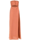 ADRIANA DEGREAS bandeau maxi dress,VTLG033712281920