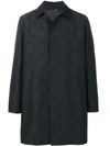 VERSACE VERSACE CHECKED COAT - BLACK,A77201A22247812339841